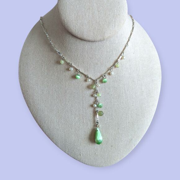 Avon Cat's Eye Velvet Effect Y Necklace - Picture 6 of 10